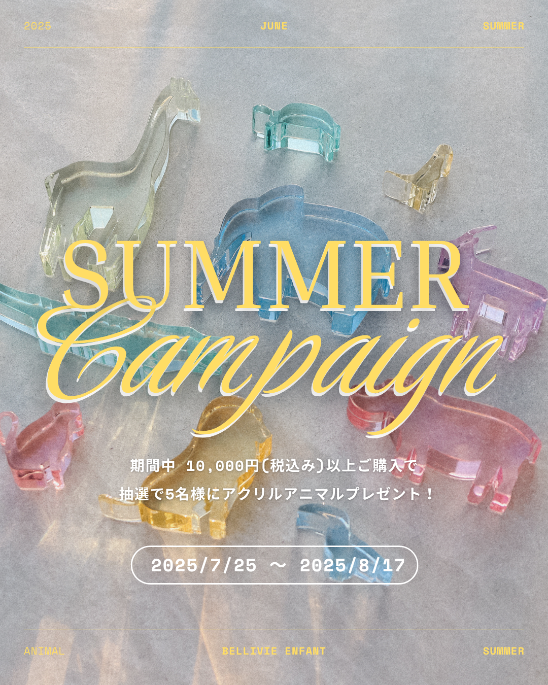 夏をもっと楽しく！BelleVie Enfant サマーキャンペーン
