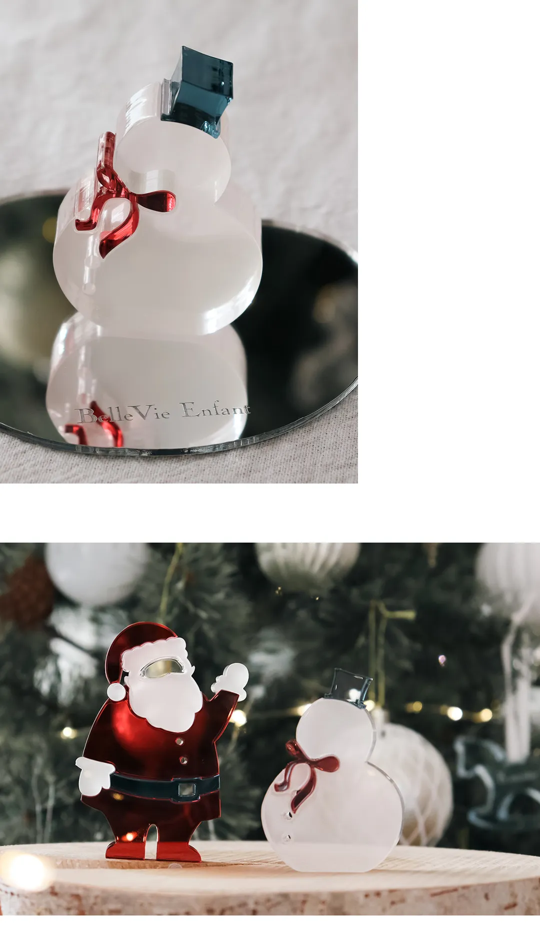 Lumiere Cubes Wish upon a Snowman and Santa（サンタと雪だるまに願いを込めて）