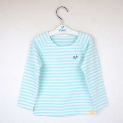 シェリ ロングスリーブTシャツ ブルー 100cm