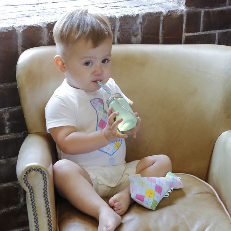 プリティパッチ ロンパース+ラトル ギフトセット