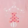 プリティパッチTシャツ（80・90ｃｍ）+シェリベビースタイ　ベア　ピンク
