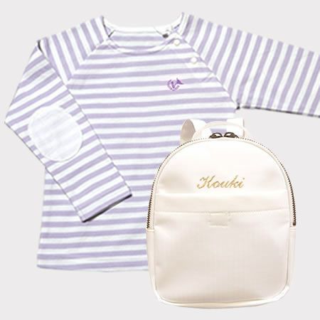 シェリロングスリーブTシャツ パープル（80・90cm）後ろ