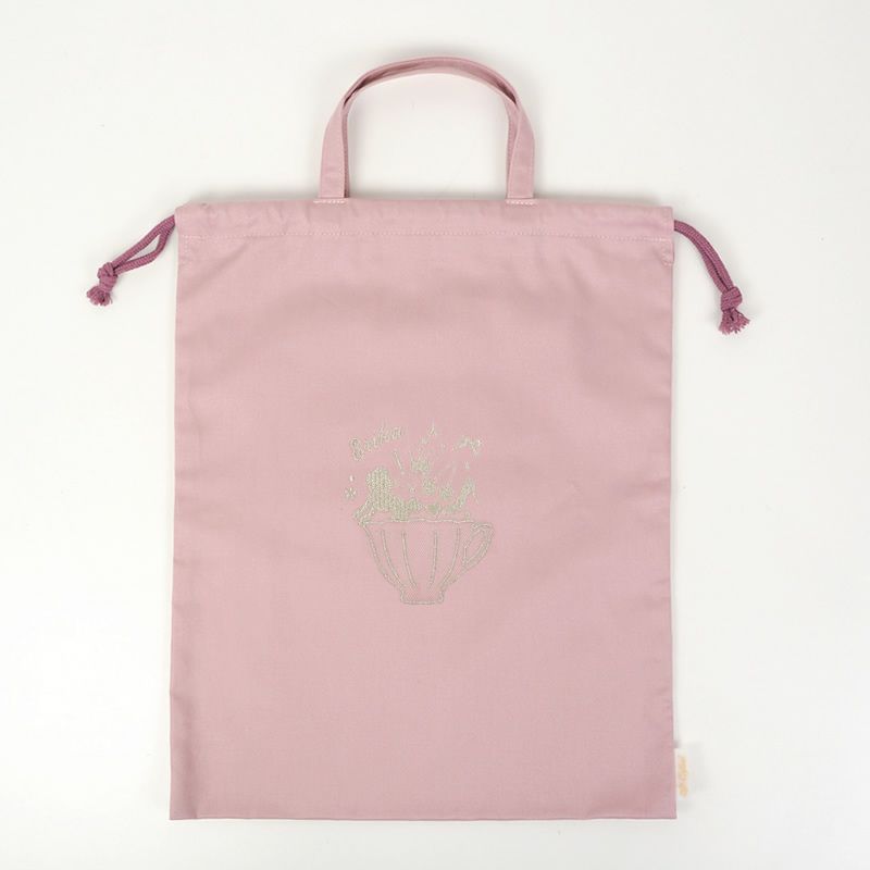 ラフィネ 巾着バッグ(大) レーヴ　アイボリー