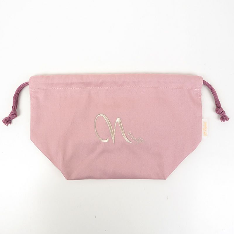 ラフィネ 巾着バッグ(中)　アイボリー