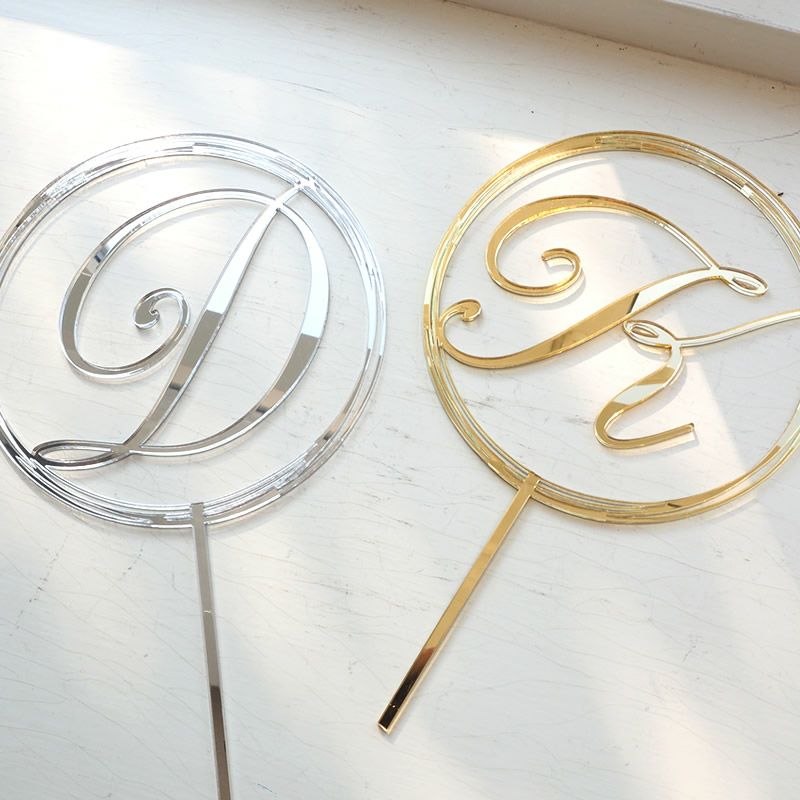 イニシャル ケーキトッパー Basic