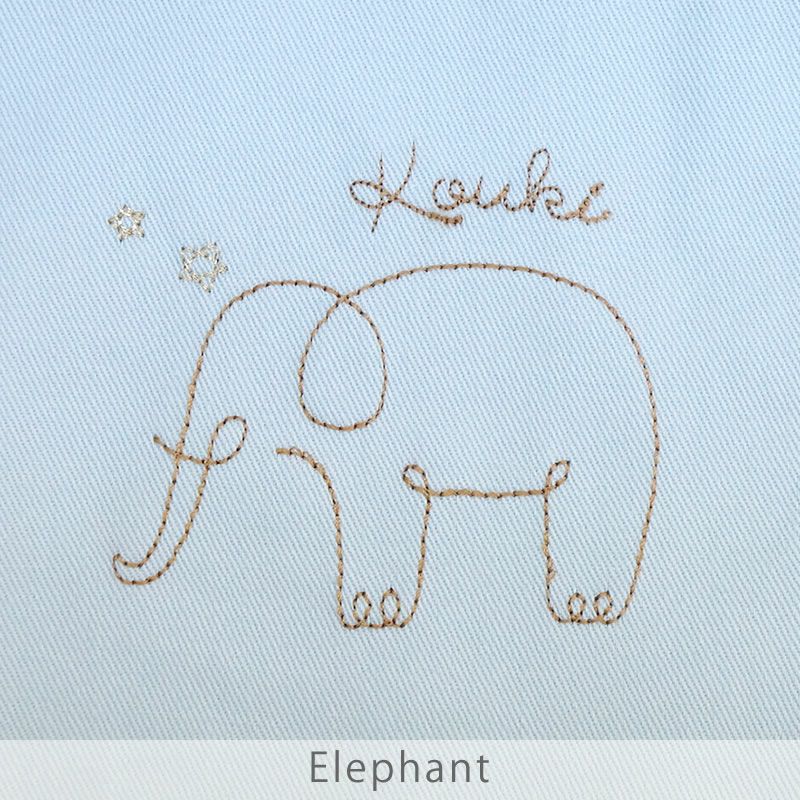 ジョリー 巾着バッグ（中）刺繍デザイン