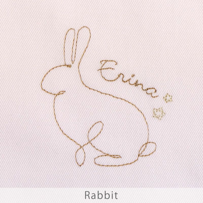 ジョリー 巾着バッグ ３点セット　刺繍デザイン