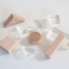 Lumiere Cubes クリアアクリル＆木の積み木 26ピース(日本製)