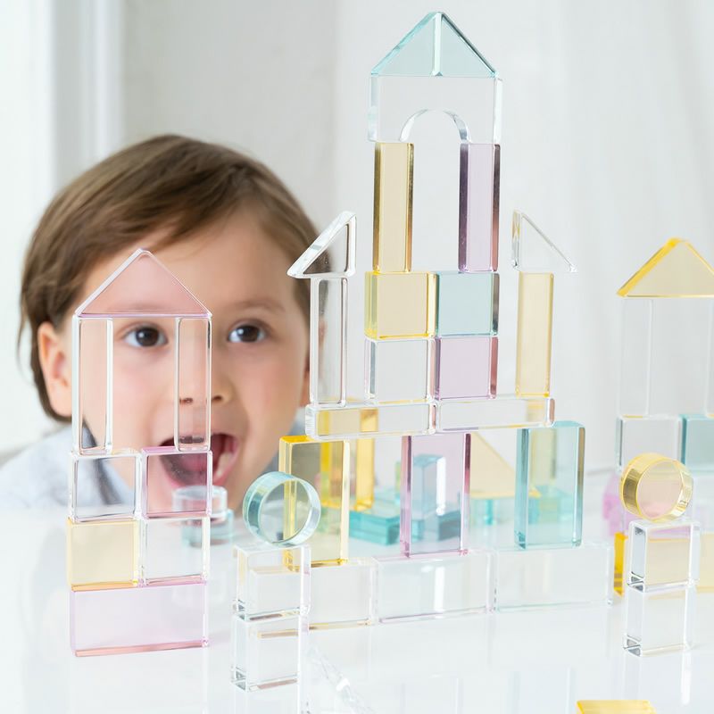 Lumiere Cubes Feerie アクリル＆木の積み木 26ピース(日本製