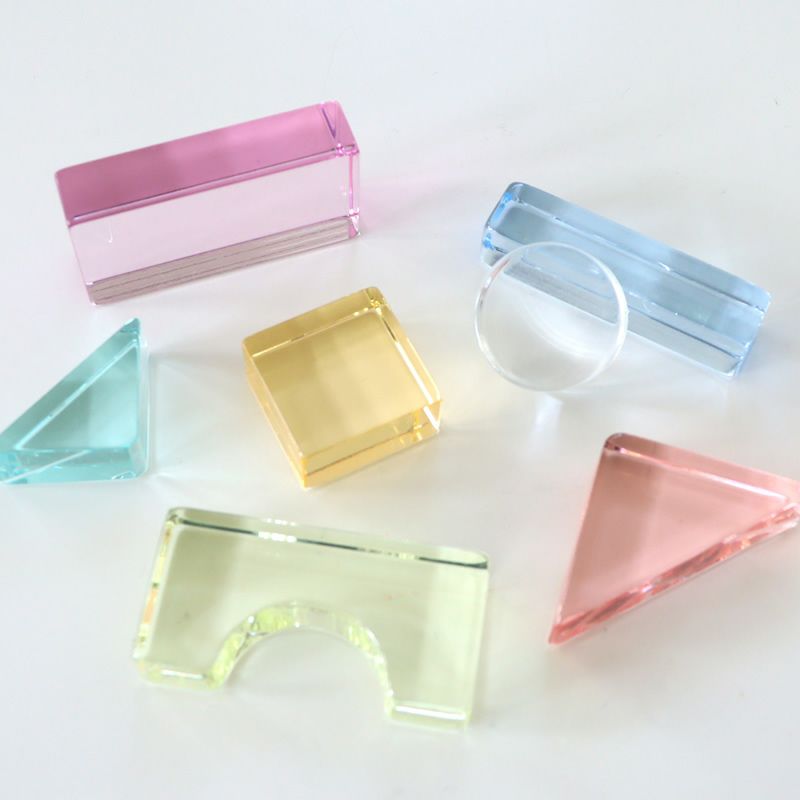 Lumiere Cubes Colore アクリル積み木 43ピース(日本製) | Bellevie Enfant