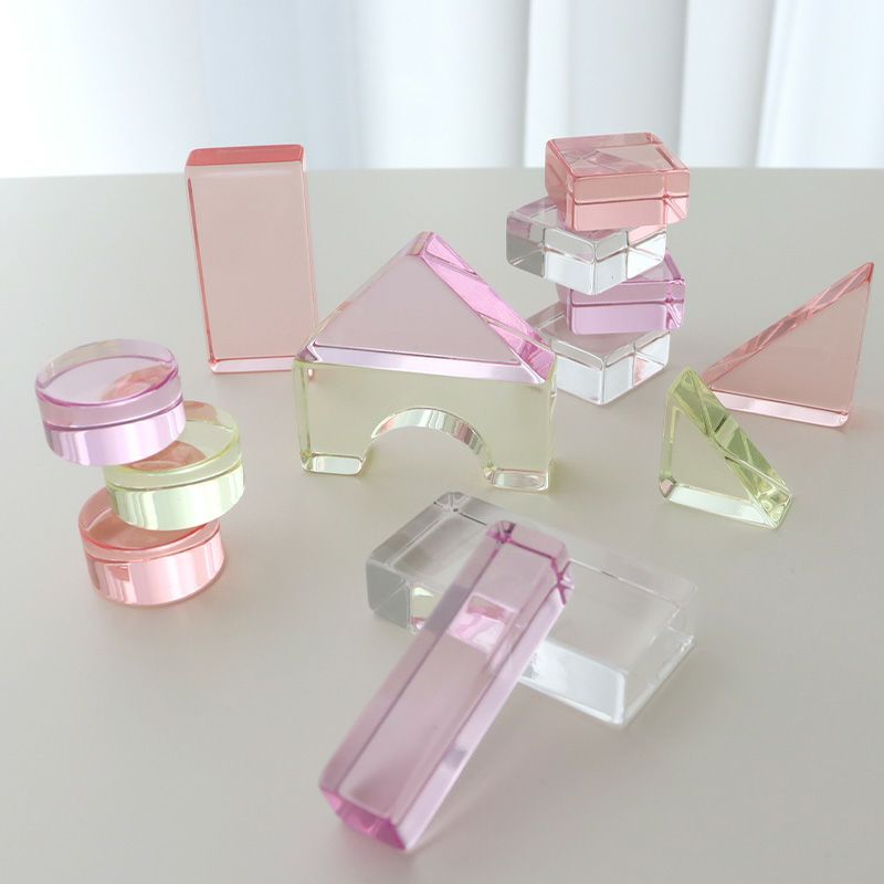 Lumiere Cubes Mimi アクリル＆木の積み木26ピース