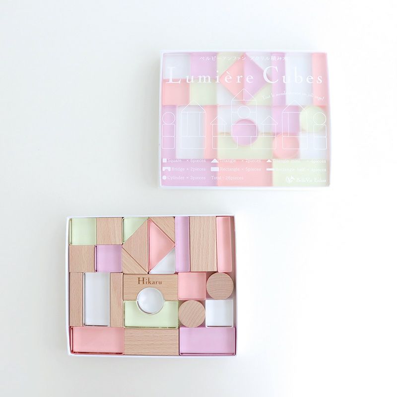 Amazon | Lumiere Cubes アクリル積み木 26ピース(日本製