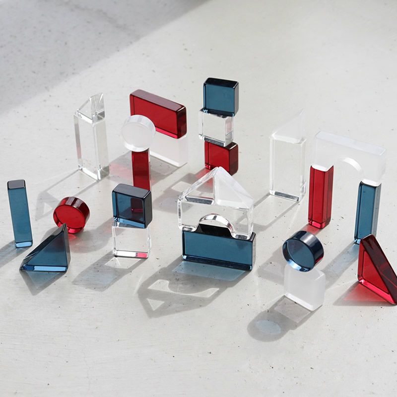 Lumière Cubes 26ピース アクリル積み木　ベルビーアンファン Amazon | Lumiere Cubes アクリル積み木 26ピース(日本製
