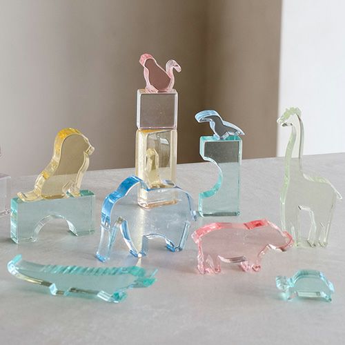 Lumiere Cubes Safari animals（アクリル積み木 サファリアニマル